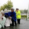 运城市盐湖公安交警：暴雨中的“安心路标”